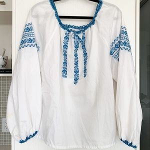 Hand Stitched | Vintage | Billow Sleeve Blouse